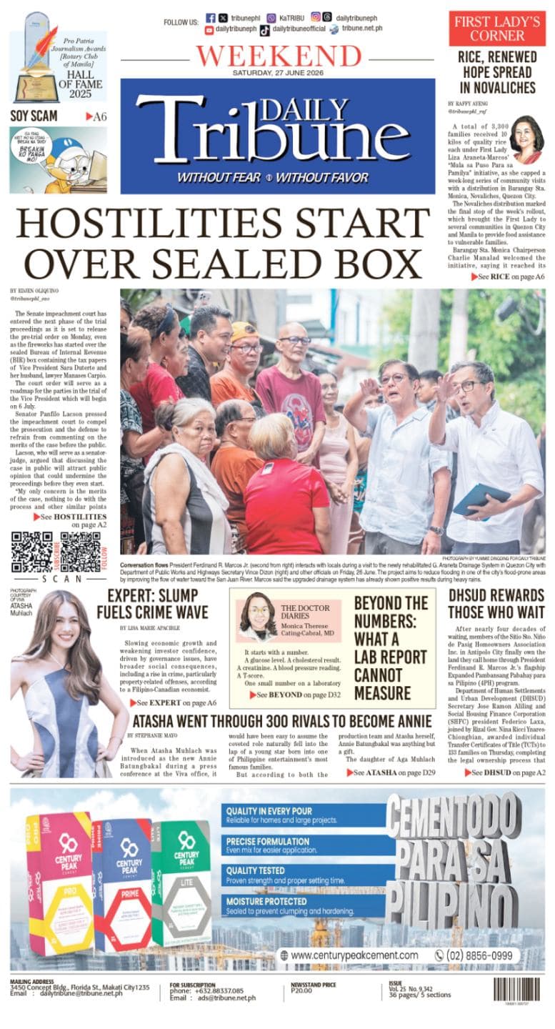 Daily Tribune — Jun 27, 2026