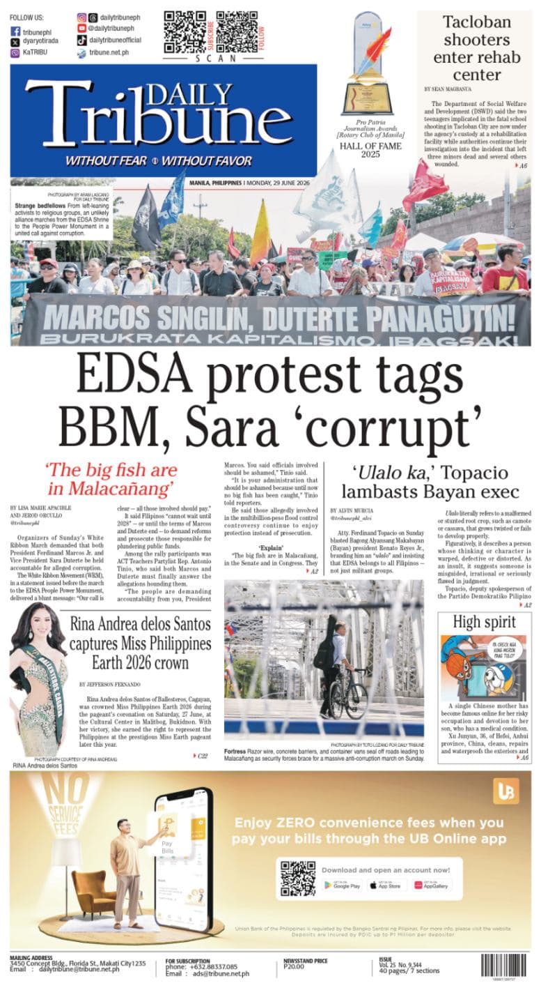 Daily Tribune — Jun 29, 2026